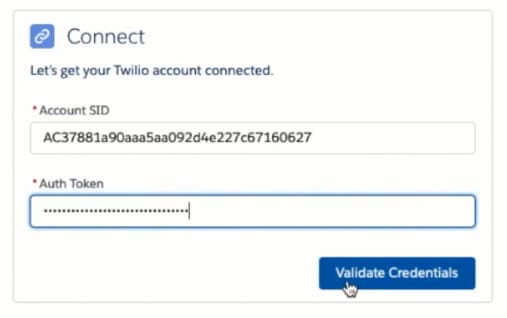 Validate Twilio Credentials